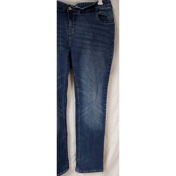 SMO SAND MOUNTAIN OUTFITTERS 20 Embellish Embroidered Cross Straight Jean 40x33 - Picture 6 of 13